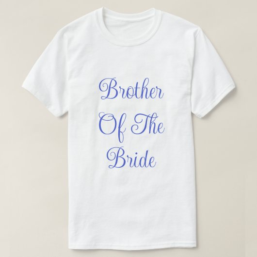 Broer van de bruid t-shirt (Design voorkant)