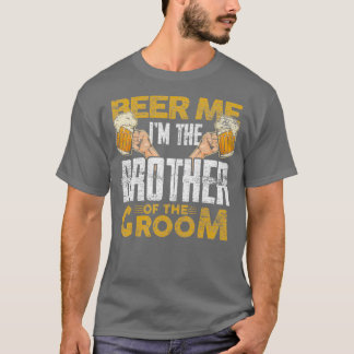 Broer van de bruidegom bier t-shirt