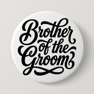 Broer van de Bruidegom Bruiloft Rehearsal Dinner Ronde Button 7,6 Cm