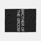 Broer van de bruidegom - fleece deken (Voorkant (Horizontaal))
