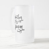 Broer van de bruidegom matglas bierpul (Voorkant links)