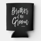 Broer van de bruidegom | Scriptstijl aangepaste br Blikjeskoeler (Voorkant)