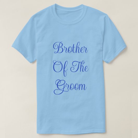 Broer van de Bruidegom T-shirt (Design voorkant)