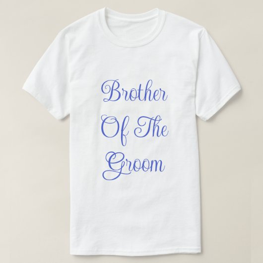 Broer van de bruidegom t-shirt (Design voorkant)