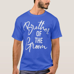 Broer van de bruidegom voor trouwen en vrijgezelle t-shirt