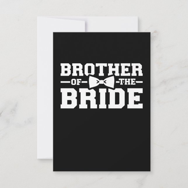 Broer van de bruidgeschil voor broer (Voorkant)