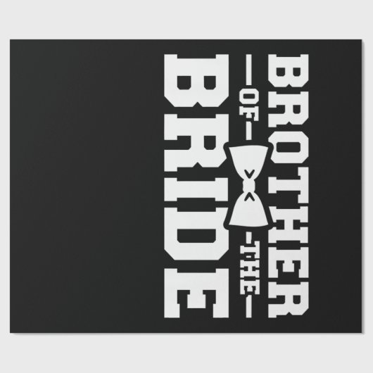 Broer van de bruidgeschil voor broer cadeaupapier (Vlak)