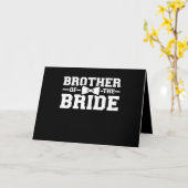 Broer van de bruidgeschil voor broer kaart (Gele Bloem)