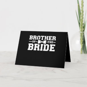 Broer van de bruidgeschil voor broer kaart