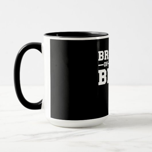 Broer van de bruidgeschil voor broer mok (Links)