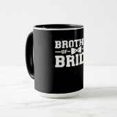 Broer van de bruidgeschil voor broer mok (Voorkant links)