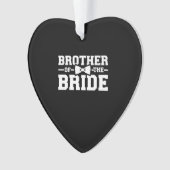 Broer van de bruidgeschil voor broer ornament (voorkant)