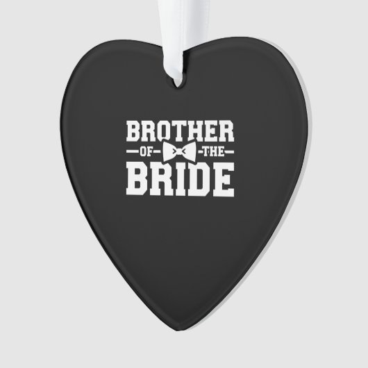 Broer van de bruidgeschil voor broer ornament (voorkant)