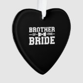 Broer van de bruidgeschil voor broer ornament (voorkant)