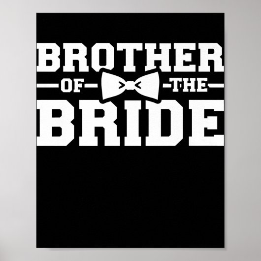 Broer van de bruidgeschil voor broer poster (Voorkant)