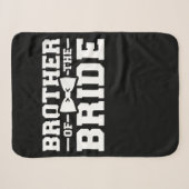Broer van de bruidgeschil voor broer sherpa deken (Voorkant (horizontaal))