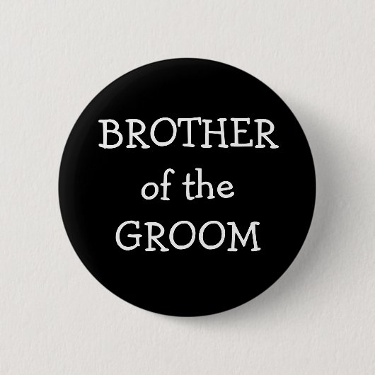 Broer van de bruin ronde button 5,7 cm (Voorkant)