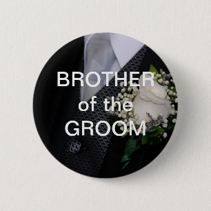 Broer van de bruin ronde button 5,7 cm