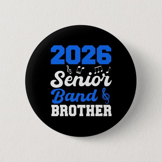 Broer van de eindexamenklas van 2026 Cl Van ouder  Ronde Button 5,7 Cm (Voorkant)