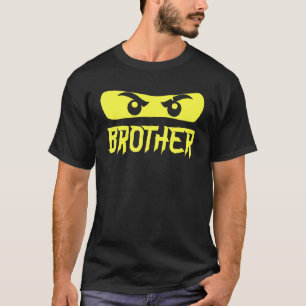 Broer van de familie Kung Fu Ninja Eyes T-shirt