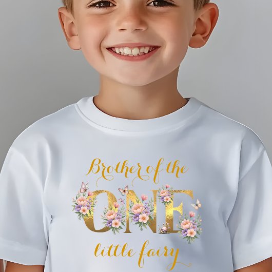 Broer van de feeëntuin 1e verjaardagsfeestje t-shirt