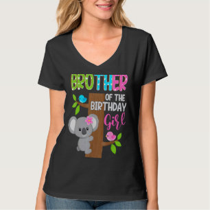 Broer van de geboorte Koala Girl Matching Family T-shirt