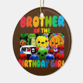 Broer van de geboorte van het meisje keramisch ornament (Links)