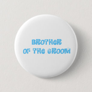 Broer van de Groom Ronde Button 5,7 Cm