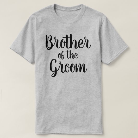 Broer van de Groom T-shirt (Design voorkant)