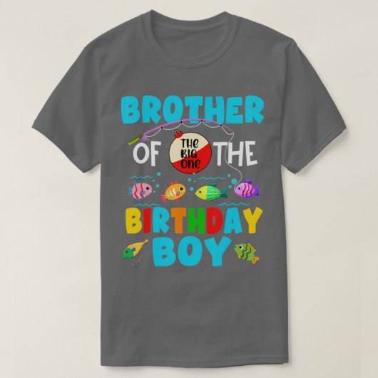 Broer van de grote jongen van één verjaardag, oedl t-shirt (Design voorkant)