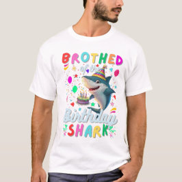 Broer van de haai verjaardag jongen meisje t-shirt