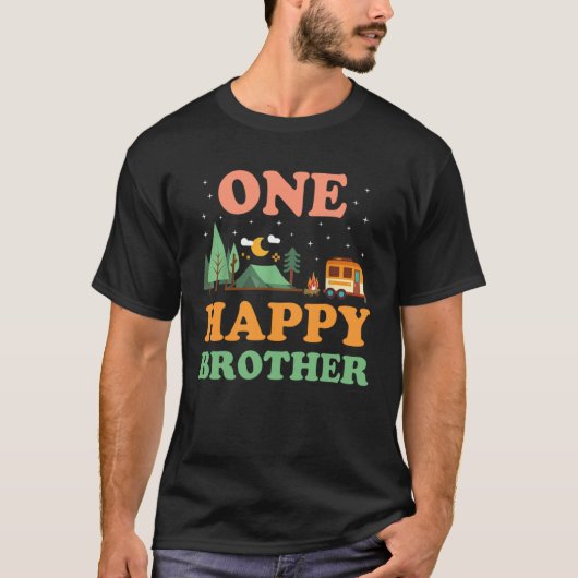 Broer van de Happy Camper Een Happy Brother Cam T-shirt (Voorkant)