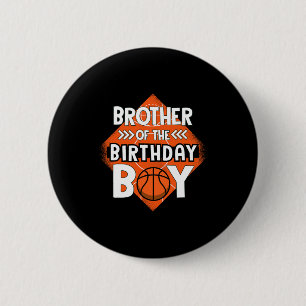 Broer van de jarige broer Bysketbyll Bir Ronde Button 5,7 Cm