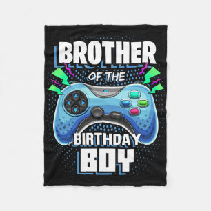 Broer van de jarige jongen Matching videospel Bi Fleece Deken