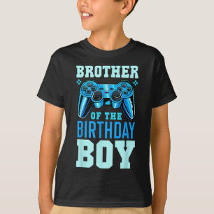 Broer van de jarige jongen Video-gamer bijpassende T-shirt