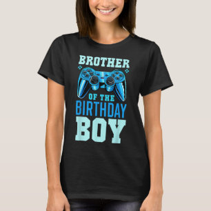Broer van de jarige jongen Video-gamer bijpassende T-shirt
