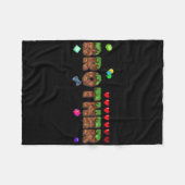 Broer van de jarige pixel game matching Fa Fleece Deken (Voorkant (Horizontaal))