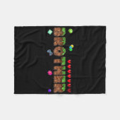 Broer van de jarige Pixel Game Matching Fa Fleece Deken (Voorkant (Horizontaal))