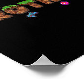 Broer van de jarige pixel-game matching Fa Poster (Hoek)