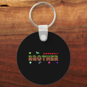 Broer van de jarige Pixel Game Matching Fa Sleutelhanger (Voorkant)