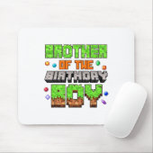 Broer van de jarige Pixel Gaming Videospel Muismat (Met muis)