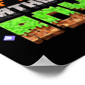 Broer van de jarige Pixel-gamingvideogame Poster (Hoek)