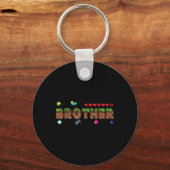 Broer van de jarige pixel spel matching Fa Sleutelhanger (Voorkant)
