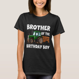Broer van de jarige tractor boer t-shirt