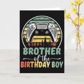Broer Van De Jarige Video Game Speler Matching F Kaart (Gele Bloem)