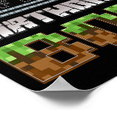 Broer Van De Jarige Video Game Speler Pixel Verjaa Poster (Hoek)