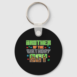 Broer van de jarige Xel Gamer verjaardagsfeest jon Sleutelhanger