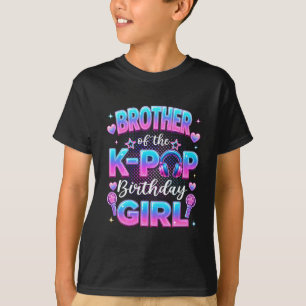 Broer Van De K-Pop Verjaardagsmeisje Koreaanse Muz T-shirt
