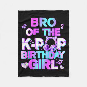 Broer van de K-pop-verjaardagsmeisjes Koreaanse mu Fleece Deken