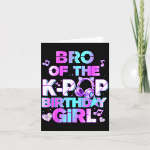 Broer van de K-pop-verjaardagsmeisjes Koreaanse mu Kaart